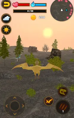 Talking Flying Pterosaur android App screenshot 0